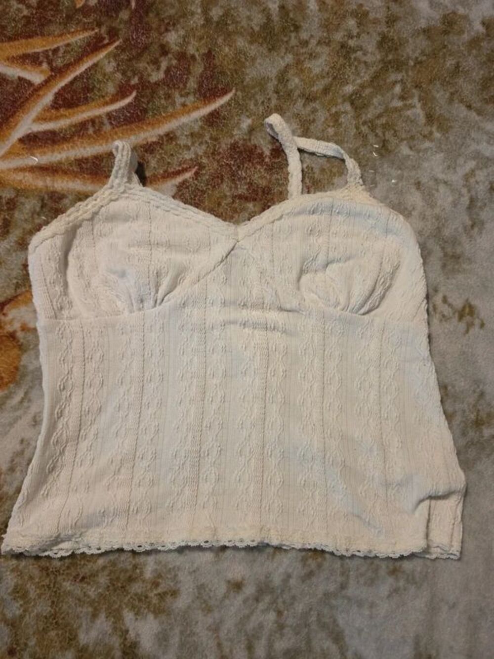 White crop top